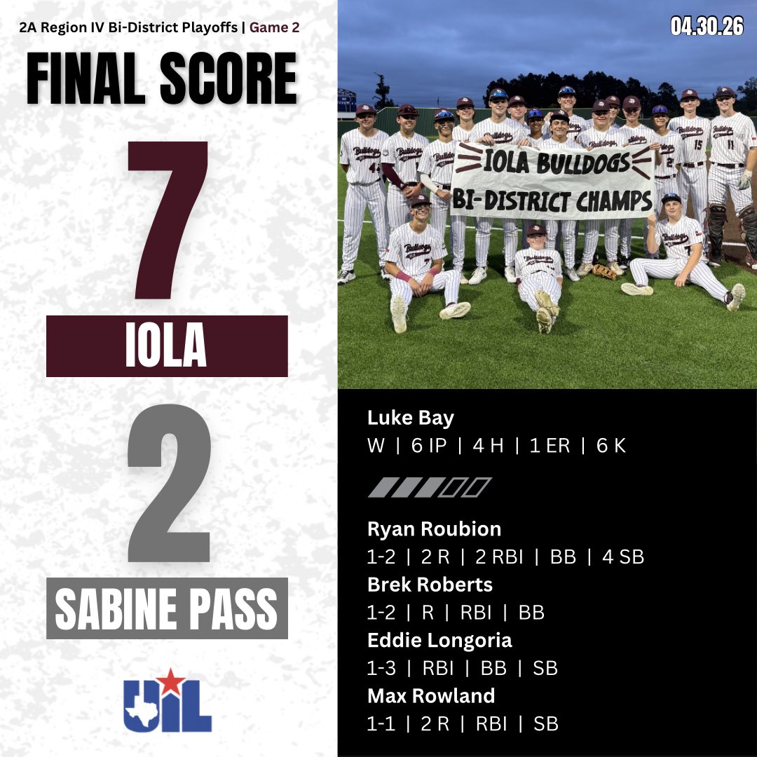 Iola Baseball tweet media