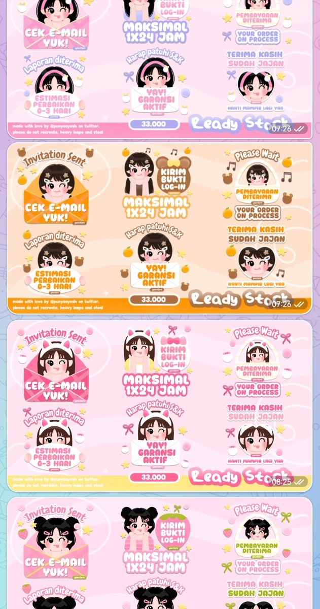 ayesh` layout chibi tweet media