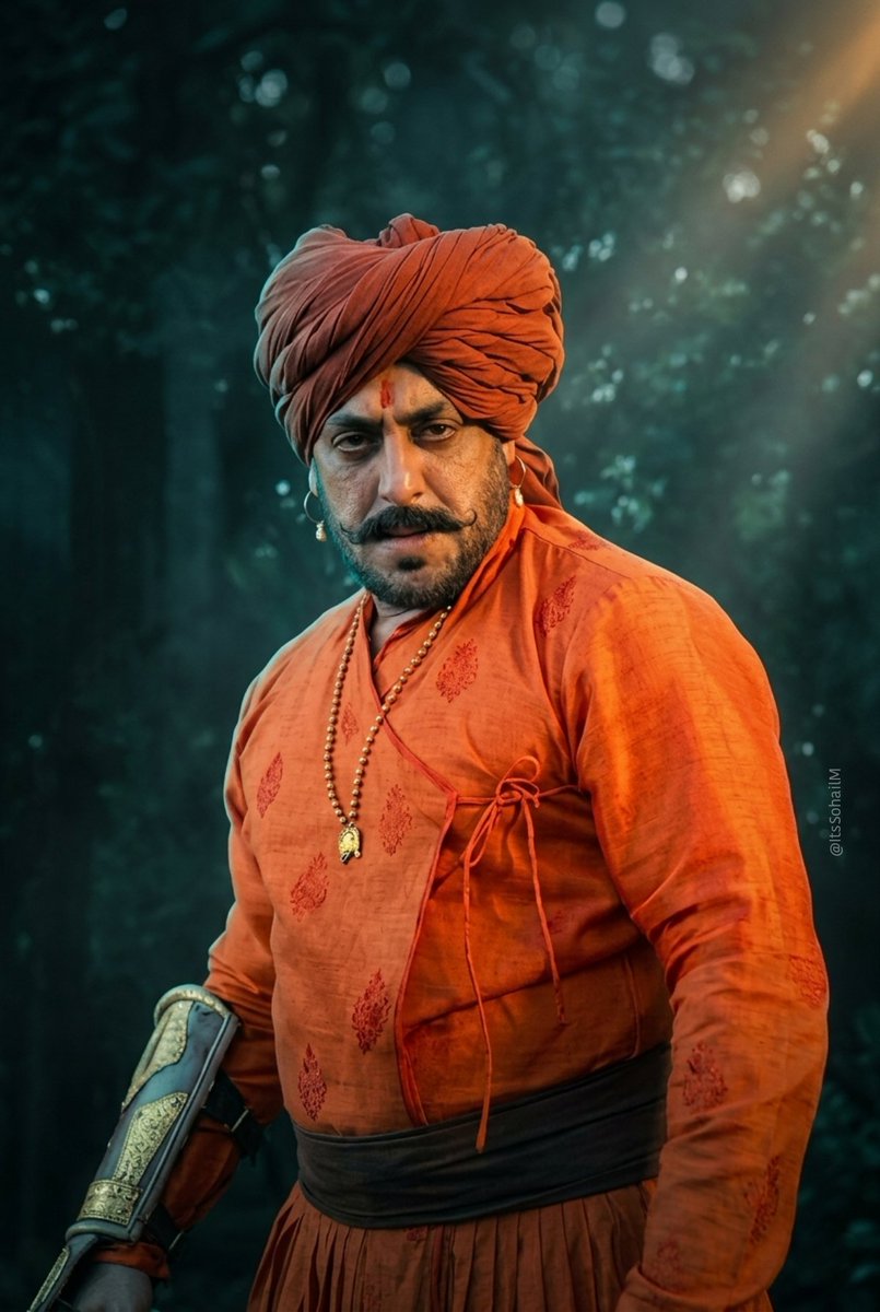 #SalmanKhan as JIVA MAHAL in #RajaShivaji 🔥🗡️ 

Ritesh Deshmukh really brings out Salman Khan's INTENSE SCREEN PRESENCE in this one..💥💥⚡

What a FIERY CAMEO..!!! 👏🏼👏🏼🔥🔥🔥