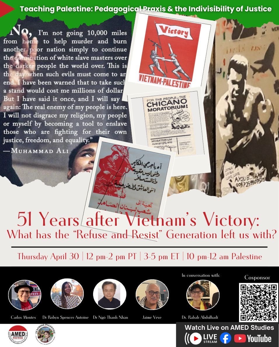 AbdulhadiRabab's tweet photo. We were so proud today to have a @TeachingPal #OpenClassroom
51 Years after Vietnam’s Victory: What has the “Refuse and Resist” Generation left us with?
Youtube: https://t.co/N0dzXf1eFm
Facebook: https://t.co/WbH7mElxTz
Twitter/X: https://t.co/rivZeAeZk5 https://t.co/sTzBHZYNDC