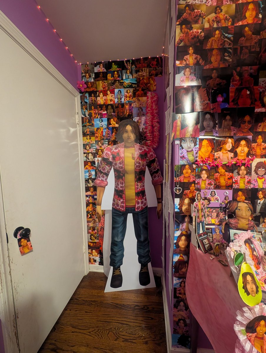 daisukeslady's tweet photo. I took my poster off the door so I can do a Daisuke door!!🥹 #yumetwt #charactershrine https://t.co/gCjZ9w0vaS
