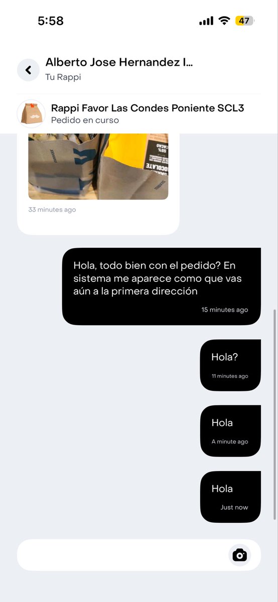 MAGS_GS's tweet photo. Denuncia: Repartidor de @RappiChile retiró activos de mi empresa y luego canceló el pedido para quedarse con ellos. La app no permite reclamar y sus correos rebotan. Exijo respuesta inmediata por robo de propiedad privada. https://t.co/VdDjI2imrW