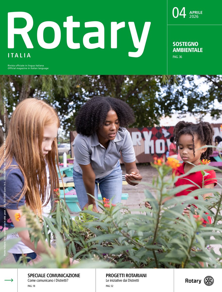 RotaryItalia's tweet photo. La rivista #RotaryItalia di aprile 2026 è ora disponibile online.  

Leggila ora ➡️ https://t.co/OFR7TkysF9 https://t.co/noxu6AhTls