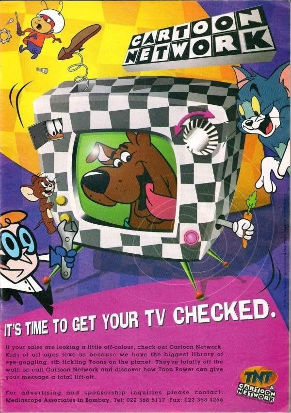 ScoobyandCam's tweet image. Cartoon Network had a wild way of grabbing attention back in 1997—this classic ad literally told viewers to get their TV checked 😅📺 Pure 90s energy.

#scoobydoo #cartoonnetwork #cartoons #90stv #kidstv