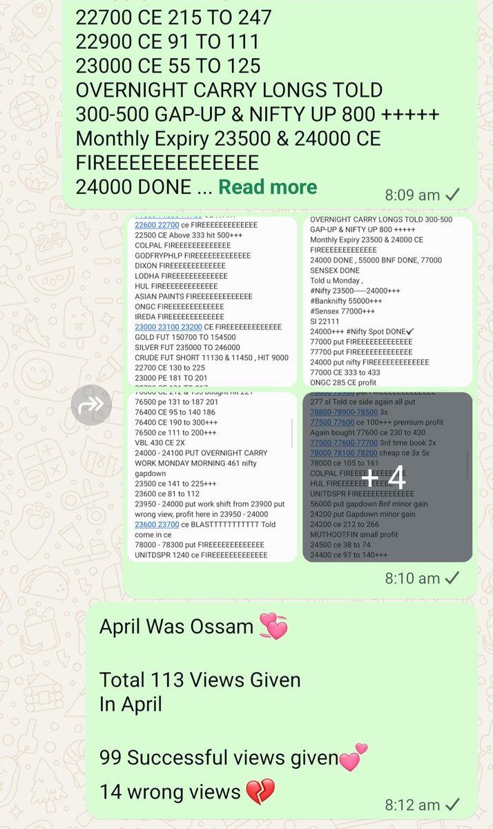 rmsmodi's tweet image. #April Was Ossam 💞

Total 113 Views💕

99 Successful views given💕 
14 wrong views 💔

#Success Ratio 90% Almost✔️💘