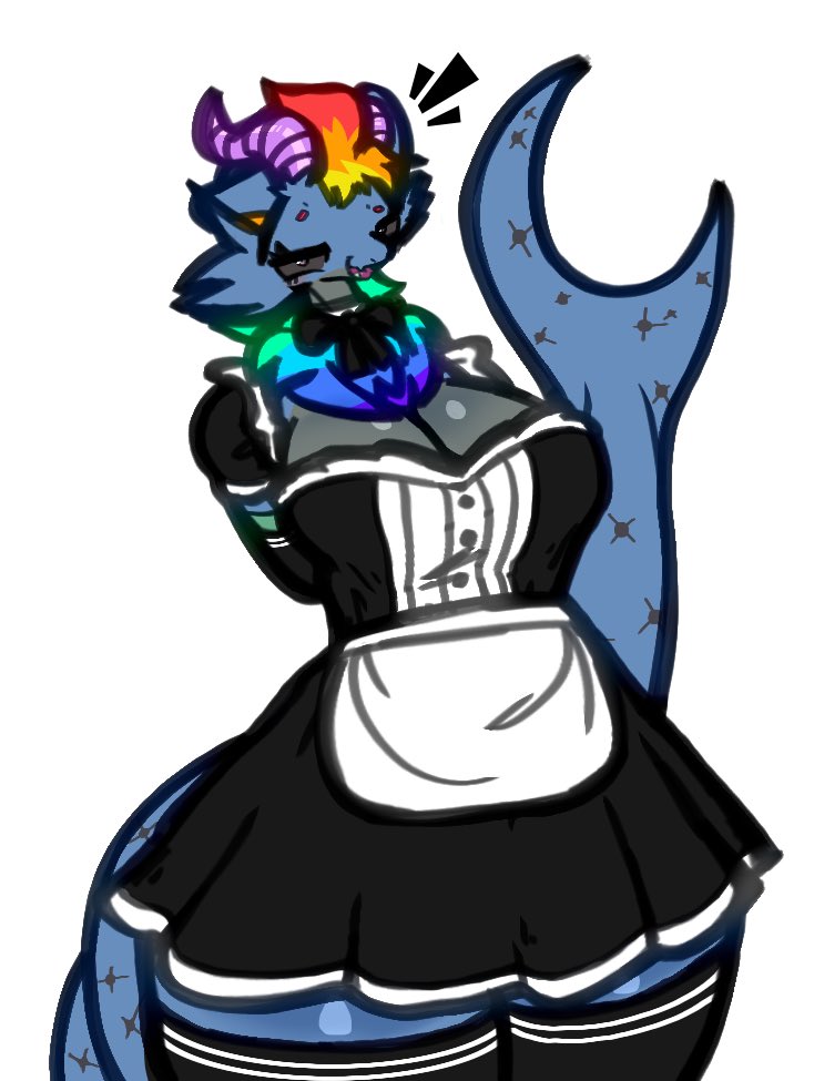 Locu112's tweet photo. Maid YCH for @SomeKludo :3
(4/8) https://t.co/OvU2sSkhyJ