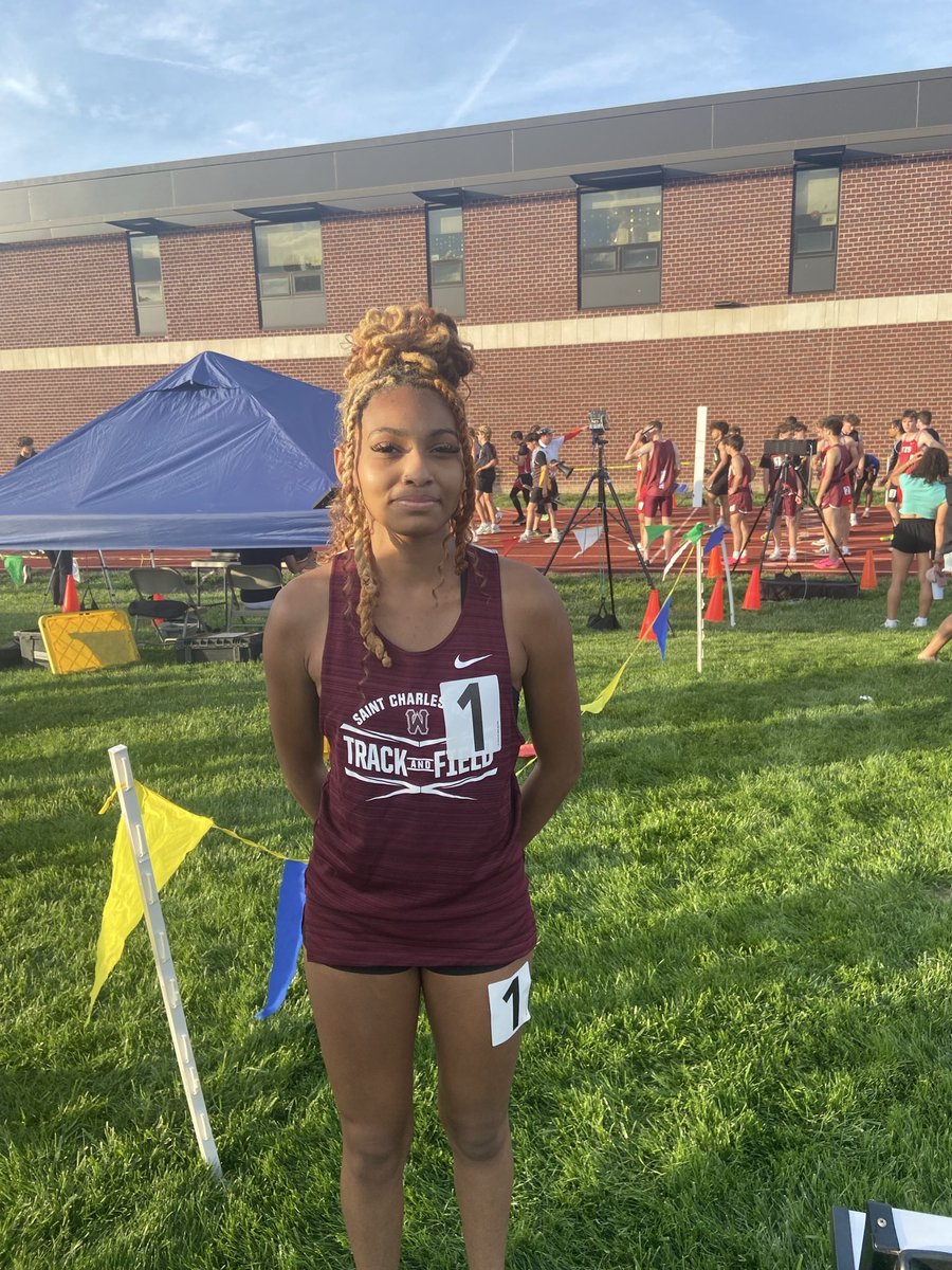 ScwTrack's tweet photo. Big day for Trinidy! 💨 5th in the 200m at GAC and a season-best 28.11! So proud of her grit and growth. I can’t wait to see what she does at districts next week in Owensville. Stay tuned! 🔥 #WarriorPride https://t.co/zt4JtfmYom