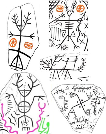 Michssspp82096's tweet photo. The  rock art site of Fontainebleau contains numerous depictions of a mysterious antlered god. This could suggest that Cernunnos was worshipped in the Paris basin as early as the late bronze age. https://t.co/uzuY5cHlBs