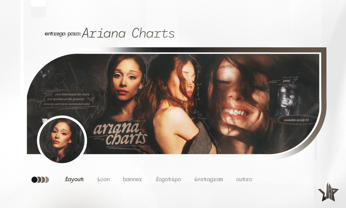 chartsariana's tweet photo. Our new pack has blossomed into the “petal” era! Huge thank you to our amazing friend @liardesign for bringing this vision to life! 🤎 https://t.co/VuclQtV7Zq