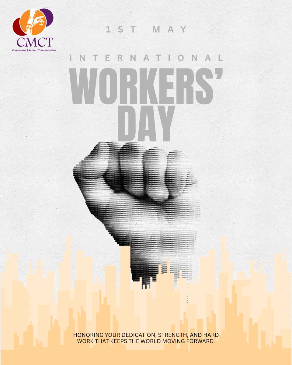 cmctindia_org's tweet photo. On International Labour Day, we honor the strength, dedication, and hard work of every individual whose efforts keep the world moving forward. Your contribution matters and inspires change every day.

To know more, visit – https://t.co/wjvfjkaA7s | https://t.co/mRsheK1wAk https://t.co/b10pVnpMfP