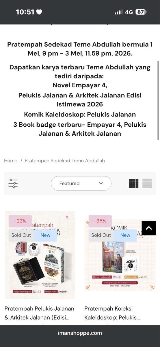 minggu lepas kita battle concert exo. hari ni kita battle buku baru teme pula. bismillah 🙏🏻