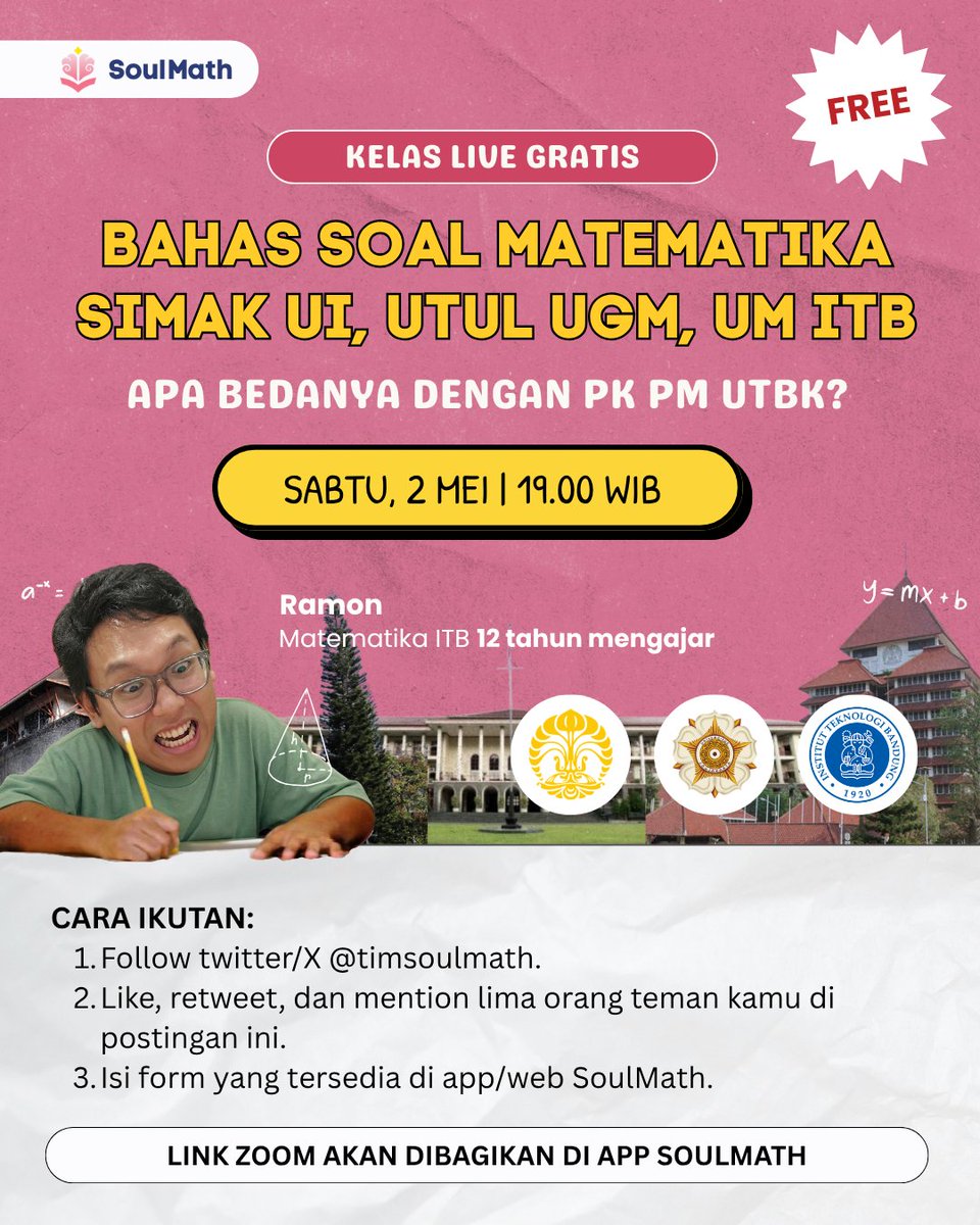 SoulMath | App Belajar PK PM UTBK tweet media
