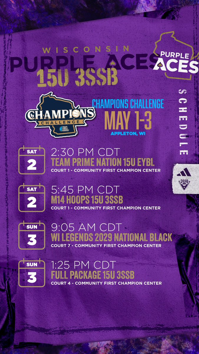 PurpleAcesWI's tweet photo. 💟♠️About this weekend! https://t.co/HRsyDaGwB8