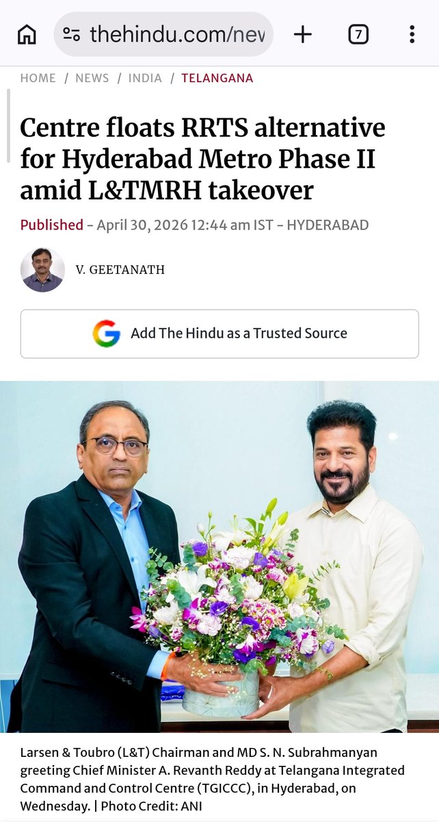 MEDCHL_METRO_SS's tweet photo. @MahenderVanga @kishanreddybjp @revanth_anumula @hmrgov @HydREGuide @MarriRajasekar @PMOIndia @TelanganaCMO @CoreenaSuares2 @KVishReddy @KTRoffice @NtvTeluguLive @sakshitvdigital @MoHUA_India Kishanreddy Anna, after years of fighting for the Medchal Metro, this new RRTS "alternative" feels like another attempt to sideline Hyd metro.We want a seamless Metro Phase II,not a different system that complicates the state takeover.Don't let Medchal suffer more traffic! 🛑 https://t.co/1VdGC63Awx