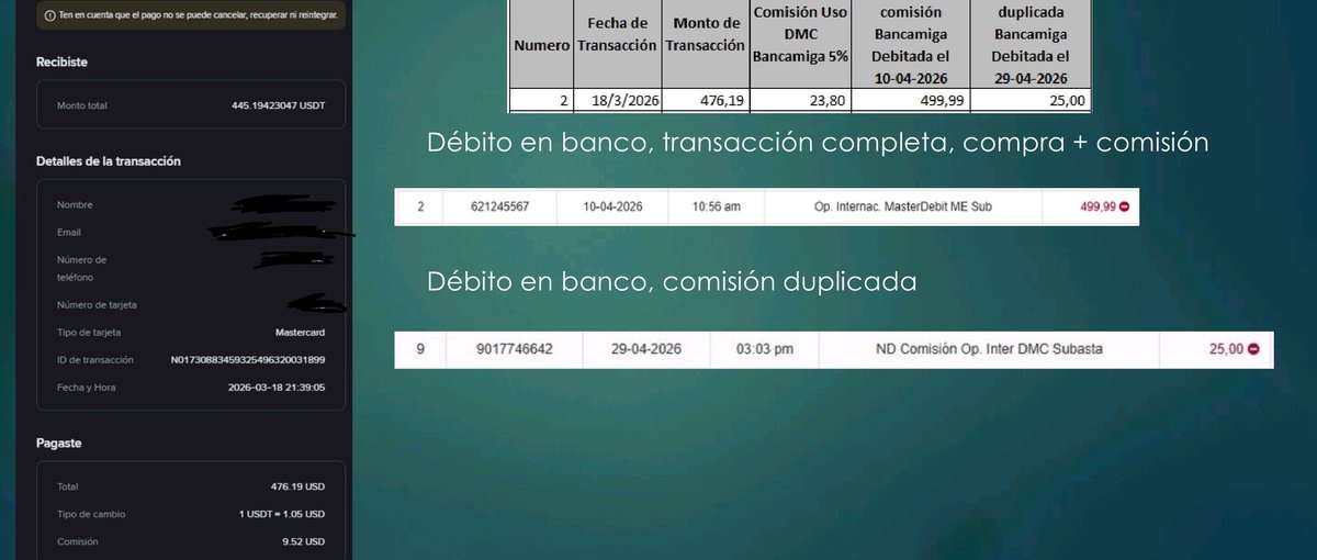 JesusHla's tweet photo. @NebulaVzla Este es un ejemplo claro. Si la oficina de defensa del cliente de Bancamiga no resuelve voy a seguir insistiendo así tenga que ir a SUDEBAN. https://t.co/rKR9CmJDOt