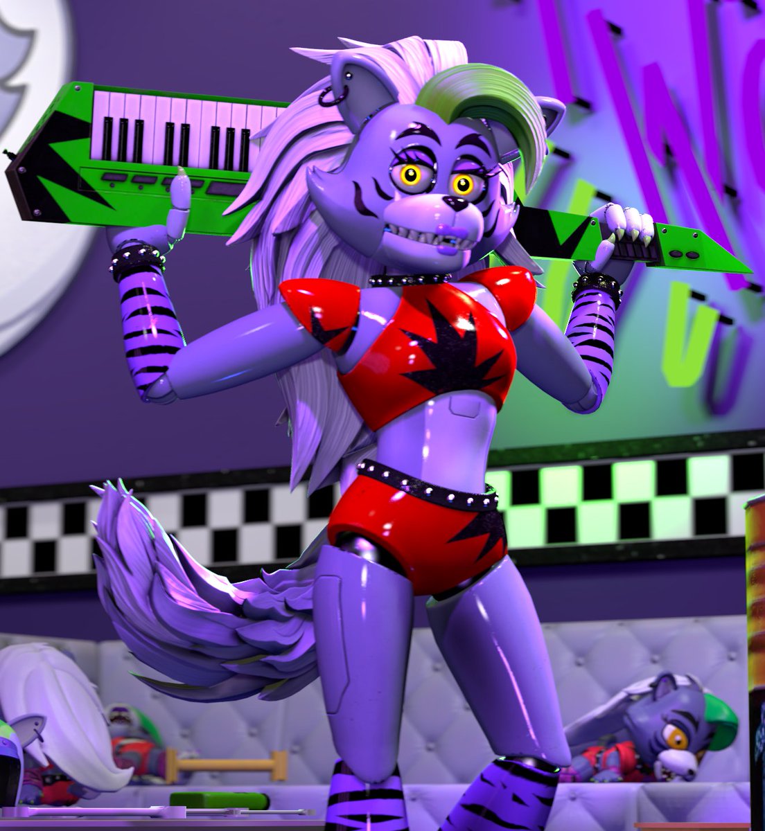 Wingskaiser's tweet image. Consider this as part 2.

#fnaf #roxannewolf
