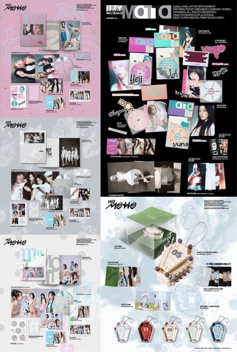 🤍🤍🤍 ITZY [Motto] 🤍🤍🤍 ＼ アルバム詳細 公開 ／ ▷🇰🇷店舗特典