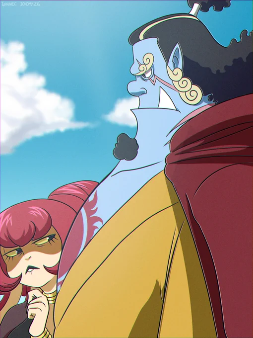 What are you looking at, Ms. Inku? #onepiece #jinbe #ocxcanon