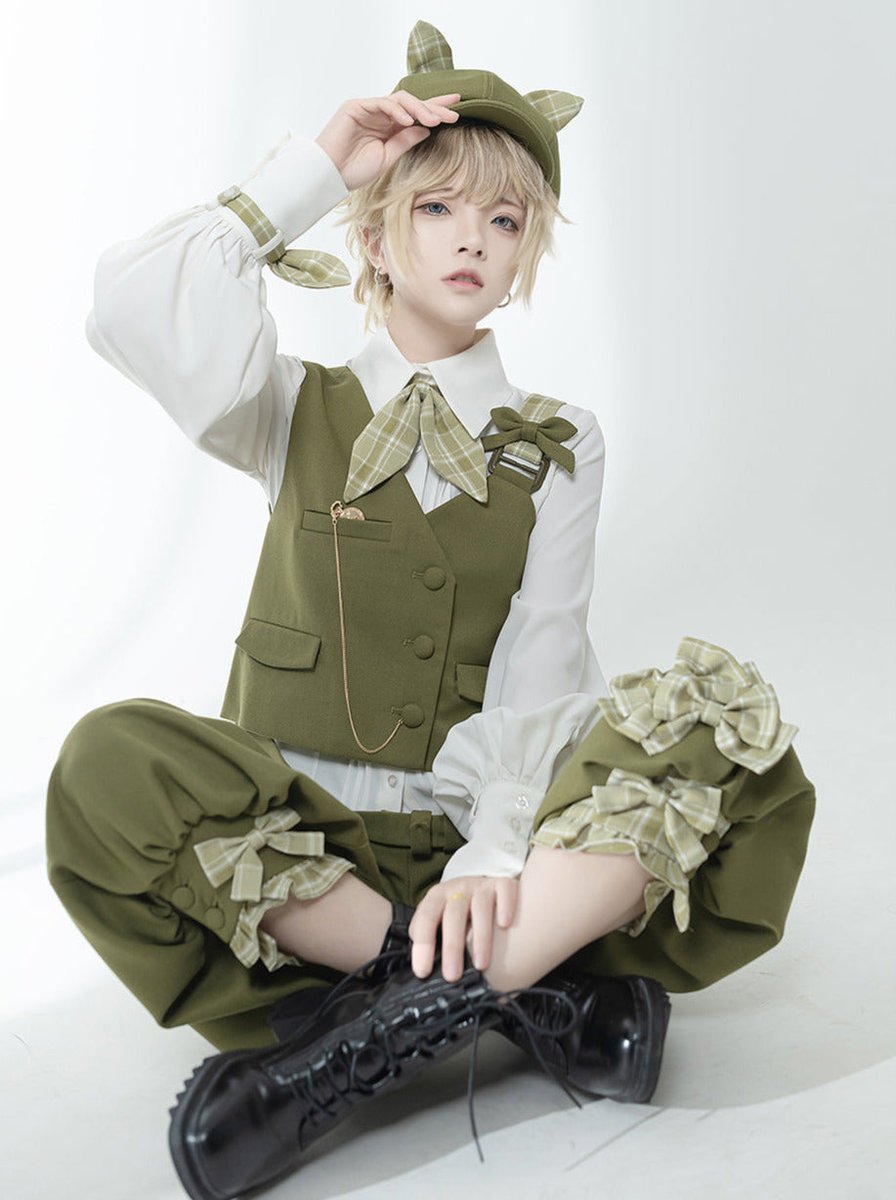 Belchic7's tweet photo. 🌿🎩グリーンクラシカル皇子セットアップ🎩🌿 https://t.co/ydSLKoNe3H