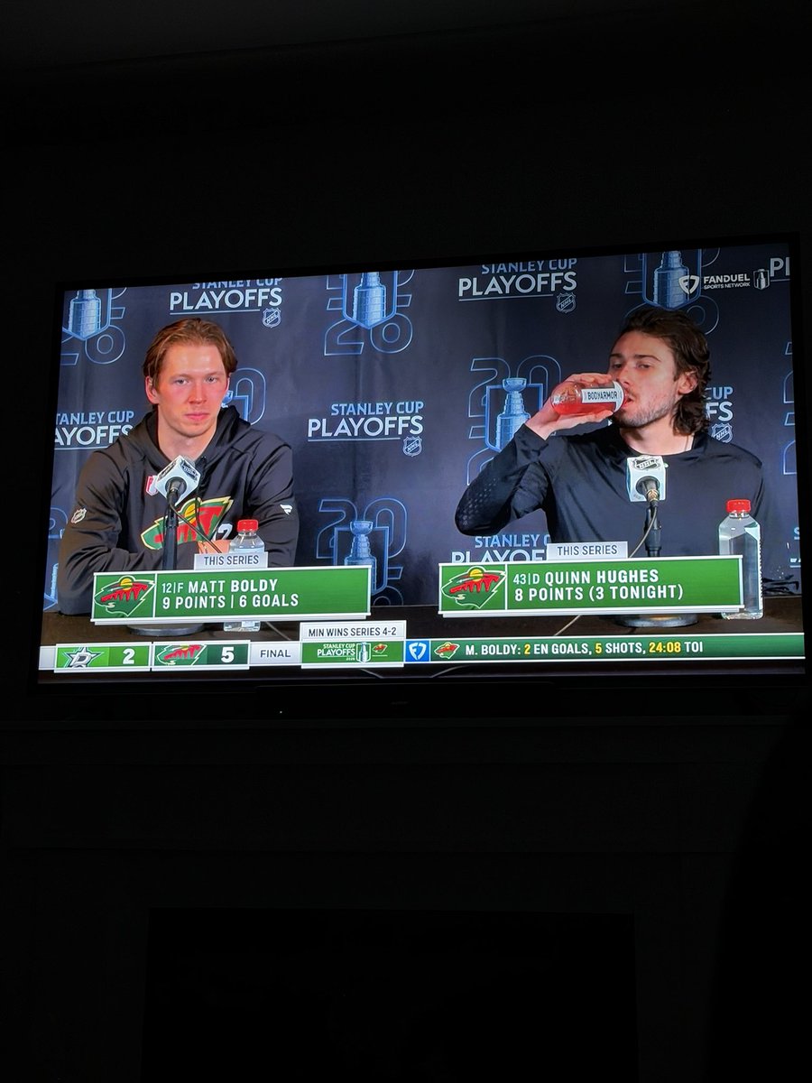 Good day to be a Wild fan. 

<a href="/mnwild/">x - Minnesota Wild</a>