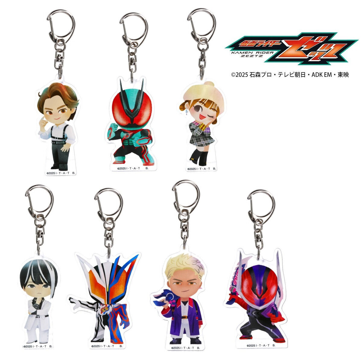 BANDAIFN's tweet photo. 『#仮面ライダーゼッツ』
デフォルメイラストを使用した雑貨コレクション！

💤アクリルスタンド(7種)
💤アクリルチャーム(7種)
💤ミニタオル
💤フェイスタオル
💤ポーチ
💤トートバッグ
をラインナップ！

一覧はこちら👉
https://t.co/7EyczA73K2

#nitiasa #仮面ライダー https://t.co/26H0r3WadY