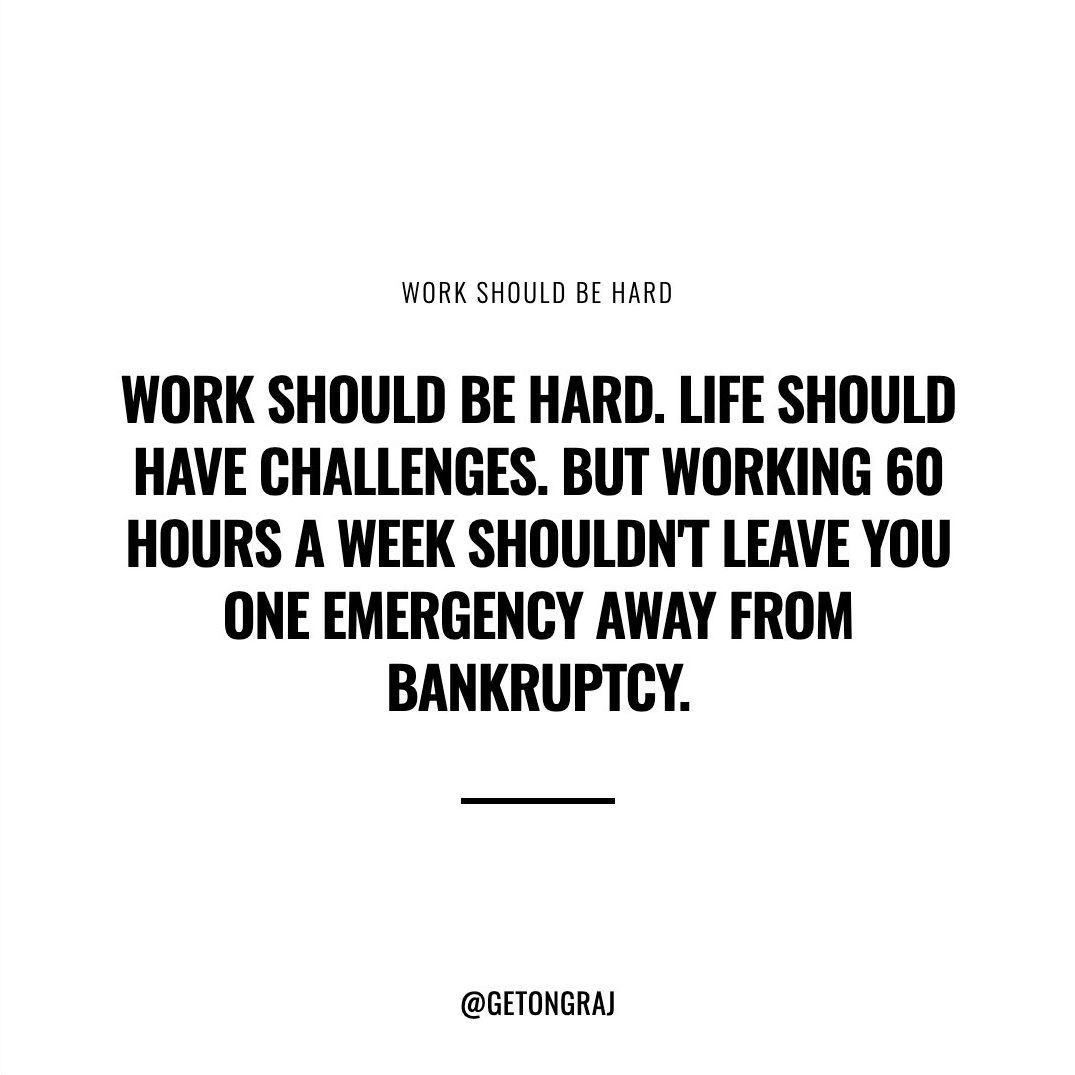 getongraj's tweet photo. Working 60 hours a week and still one emergency from bankruptcy?

Real wages haven't kept up with productivity since the 1970s. Output is up 400%. Your paycheck didn't follow.

The gap between what you produce and what you keep wasn't an accident. It was designed. https://t.co/IGp8biqgWP