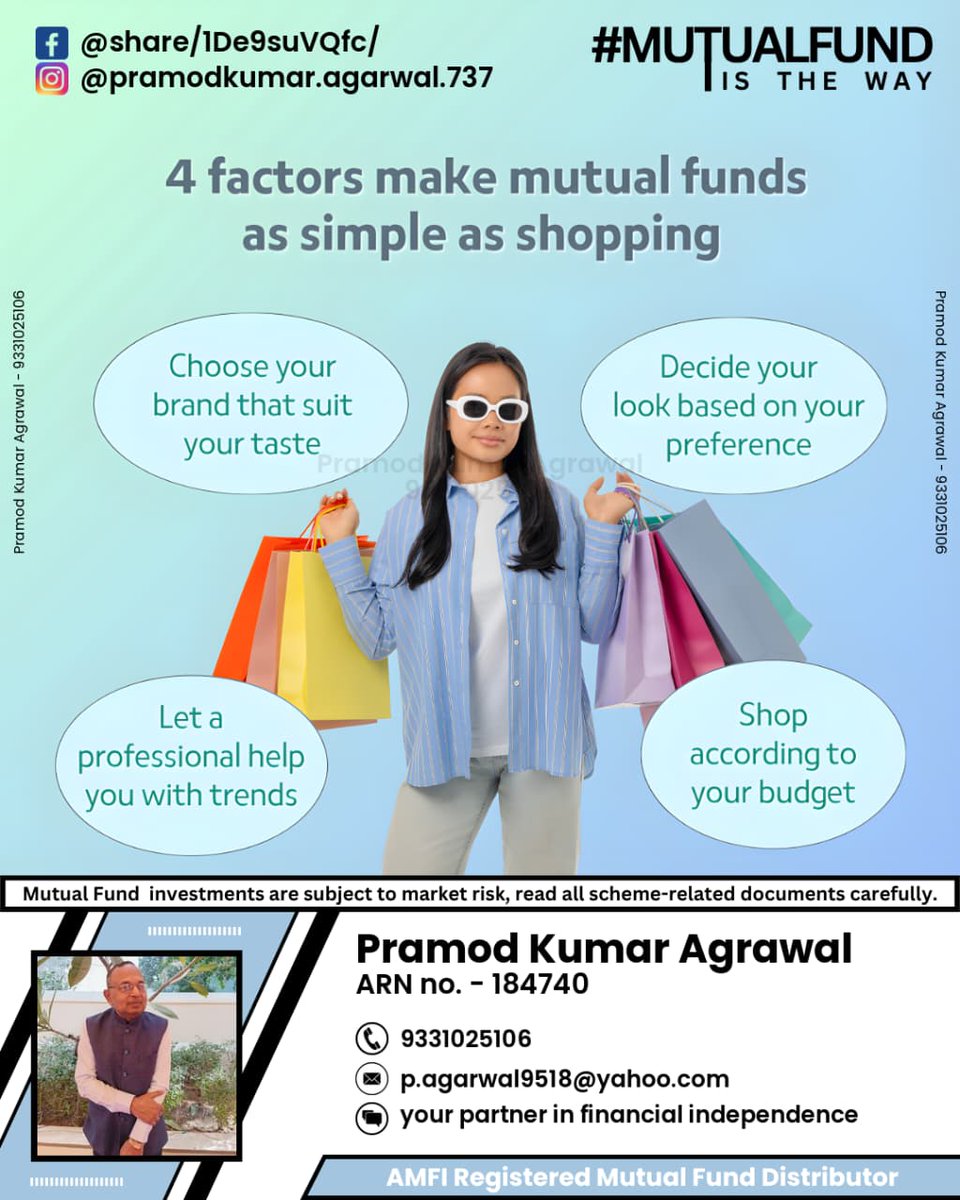 PramodA39041074's tweet image. Contact link: investnama.com/profile/pramod…
War rattles markets ⚔️📉, but smart investors see a sale 🛒✨, mutual funds fit every pocket with endless choices, so start shopping today 💰🚀 #war #sip #stockmarket #mutualfund #trump #mfd