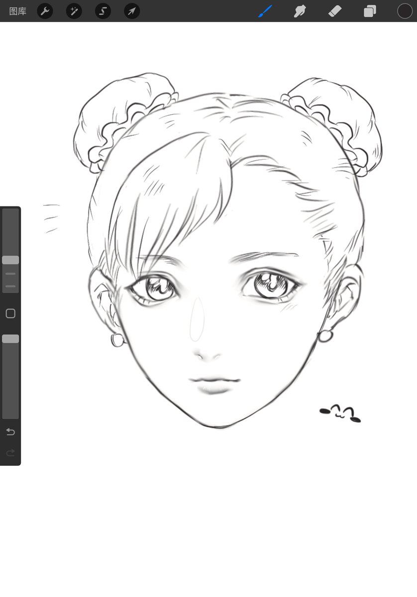 Red_Squirrel520's tweet image. 脸有种肉肉的感觉…好萌💙🩵🤍
#StreetFighter #ChunLi #wip