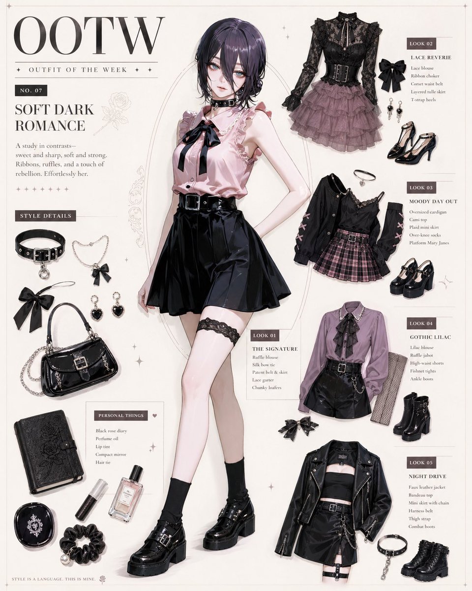 tisayai's tweet image. LOOKBOOK OOTW | GPT-Images-2 
#mika #reze #animefyp 

Reze chainsaw man, Mika grok 🌼

👇 prompt in post below