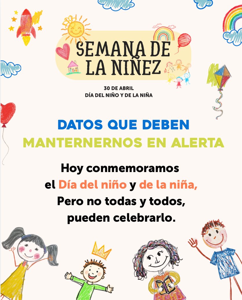 derechoinfancia's tweet photo. ⭕️ Hoy es el Día de la Niñez.
Una fecha para preguntarnos si realmente estamos garantizando sus derechos.

#NiñezPrimero #InfanciasSinViolencias #DerechosDeLaNiñez #NiñezYAdolescencia #México https://t.co/WJvcrkxj1t