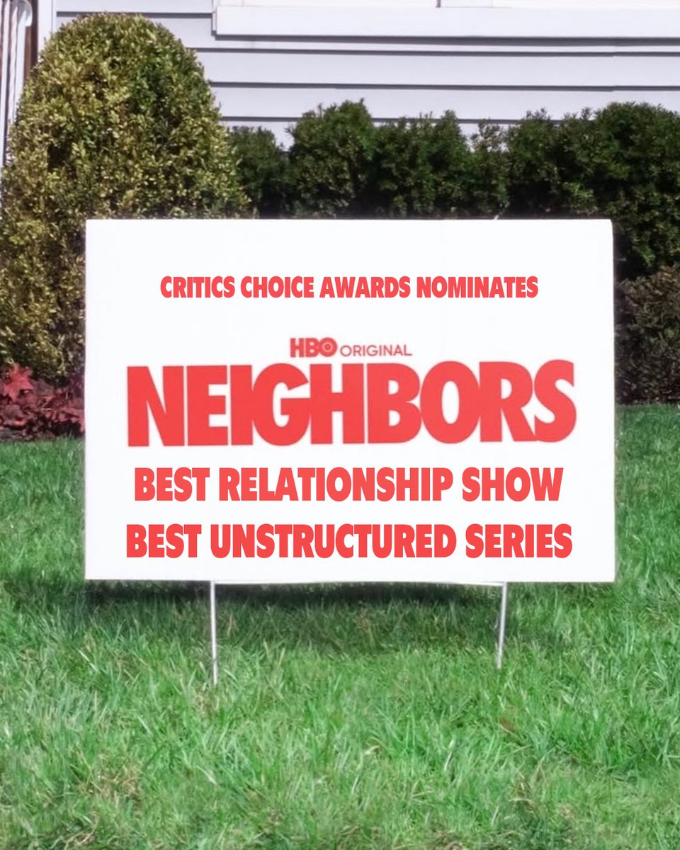 centralgroupusa's tweet photo. @CriticsChoice nominates Neighbors for Best Relationship Show and Best Unstructured Series. https://t.co/1638ltwSl2
