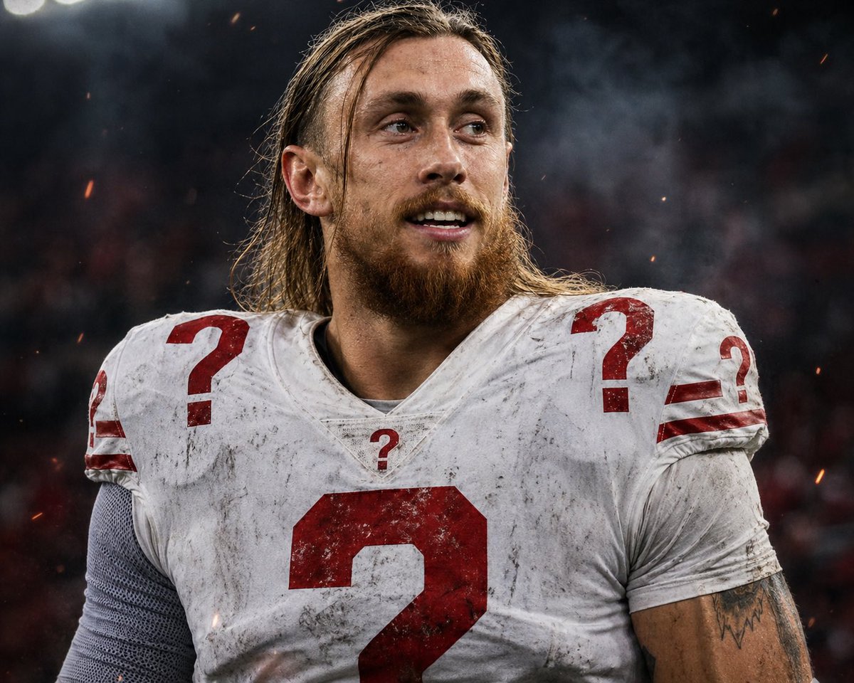 PatMcGroin8D's tweet photo. The big question now is where will George Kittle go in 2026? My guess is the retirement home is right around the corner.

With Ferguson as Old Yeller’s TE1, Kittle can either ride the bench as TE2… or he could be dropped to save roster space. 

Kittle just signed a 4y extension. https://t.co/1gD4SLcgIJ
