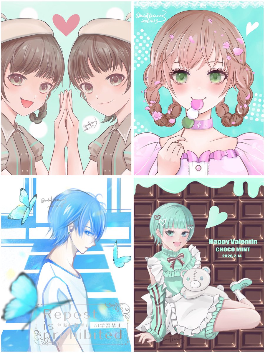 #GWの創作クラスタフォロー祭り
 #絵描きさんと繋がりたい
 
おはよ🩵
月末タグ遅刻したからGWにのっかってみた♪
絵柄を探求しながら画力向上目指してますᐢ> ·̫ <ᐢ
よろしくお願いします✨