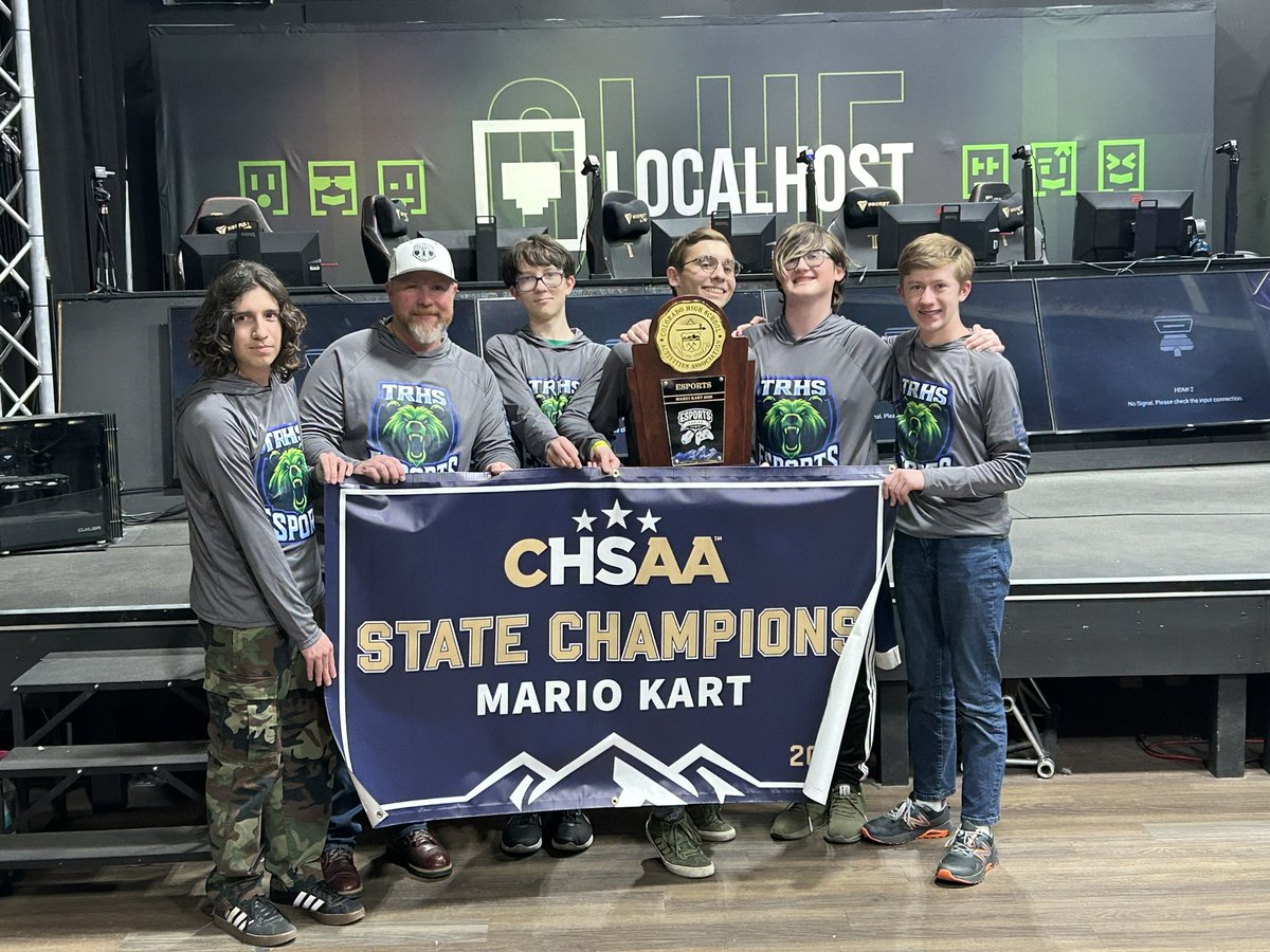 CHSAA's tweet photo. Congratulations to ThunderRidge for winning the Esports State Championship in Mario Kart, and to Legend for finishing up. https://t.co/1vQxolW7C0