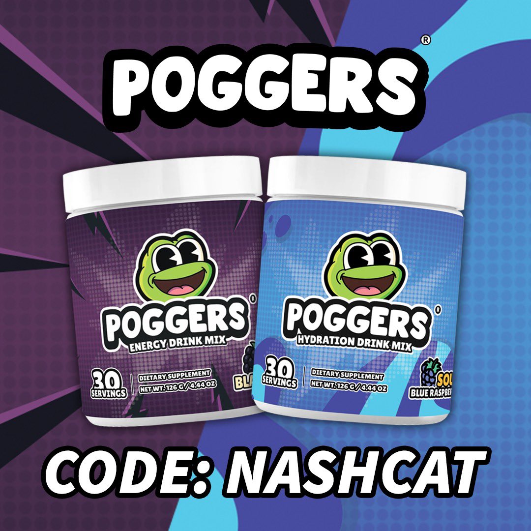 Nashowda's tweet photo. @PoggersShop Fully Energized And Fully Hydrated ⚡️🥤Use Code: NASHCAT For 10% Discount At Checkout 🤘🏻🐸💚 https://t.co/CAU180z2W0