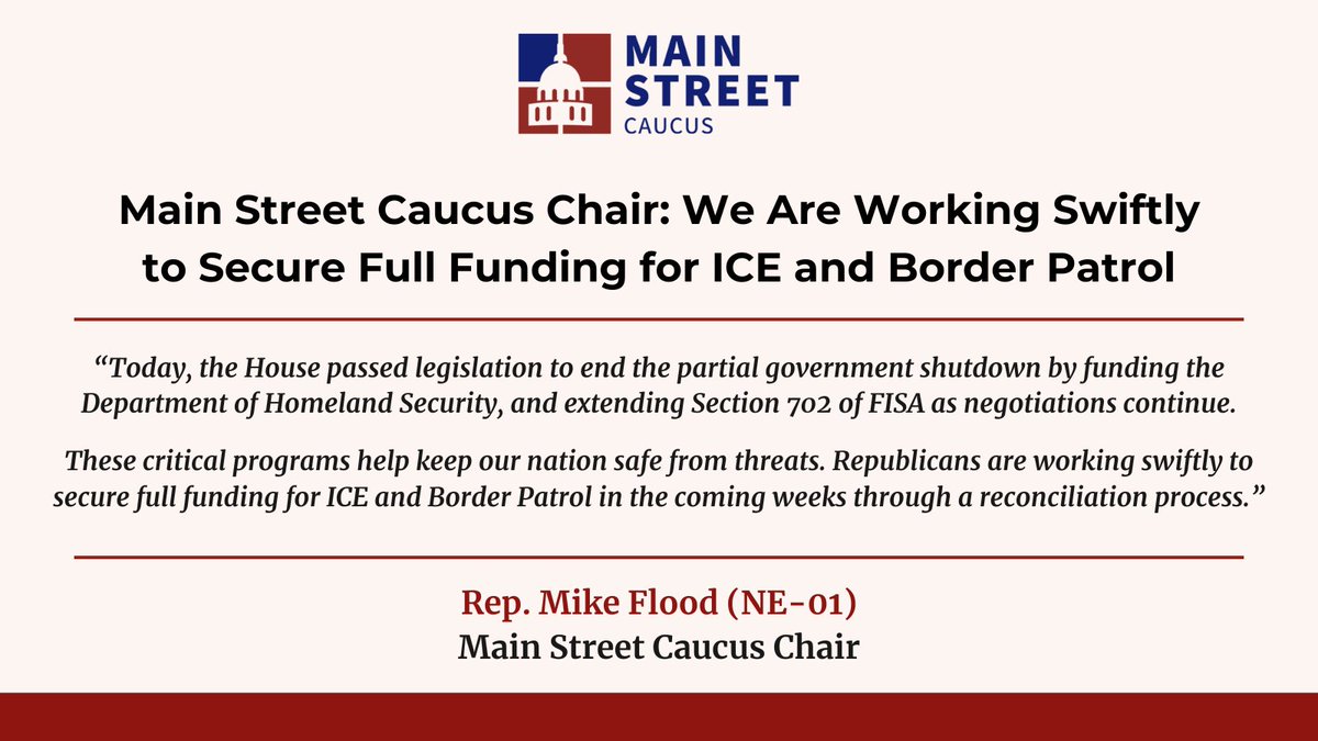 Republican Main Street Caucus tweet media