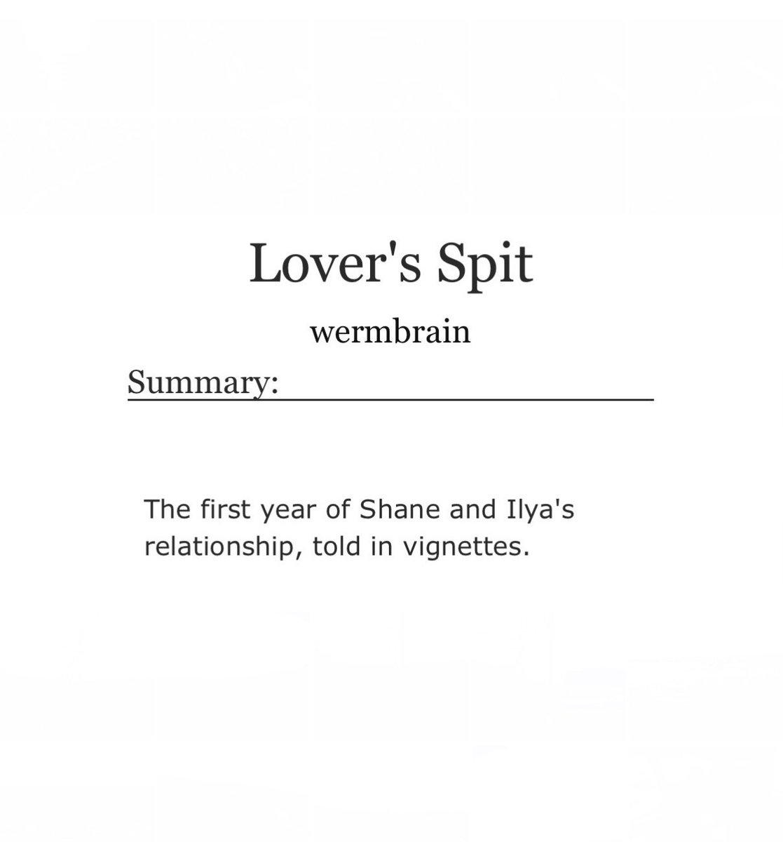 puckworm's tweet photo. Lover's Spit   ☾   Ch1, 6.8k words

contains:
- egregious use of obvious metaphor
- autistic shane hollander
- ilya rozanov god believer
- sappy love 
- boys being boys (positive)
- intellectual conversation between two hockey players
- a trip to urgent care
- a kayak
- a wasp https://t.co/0m0LxOu57l