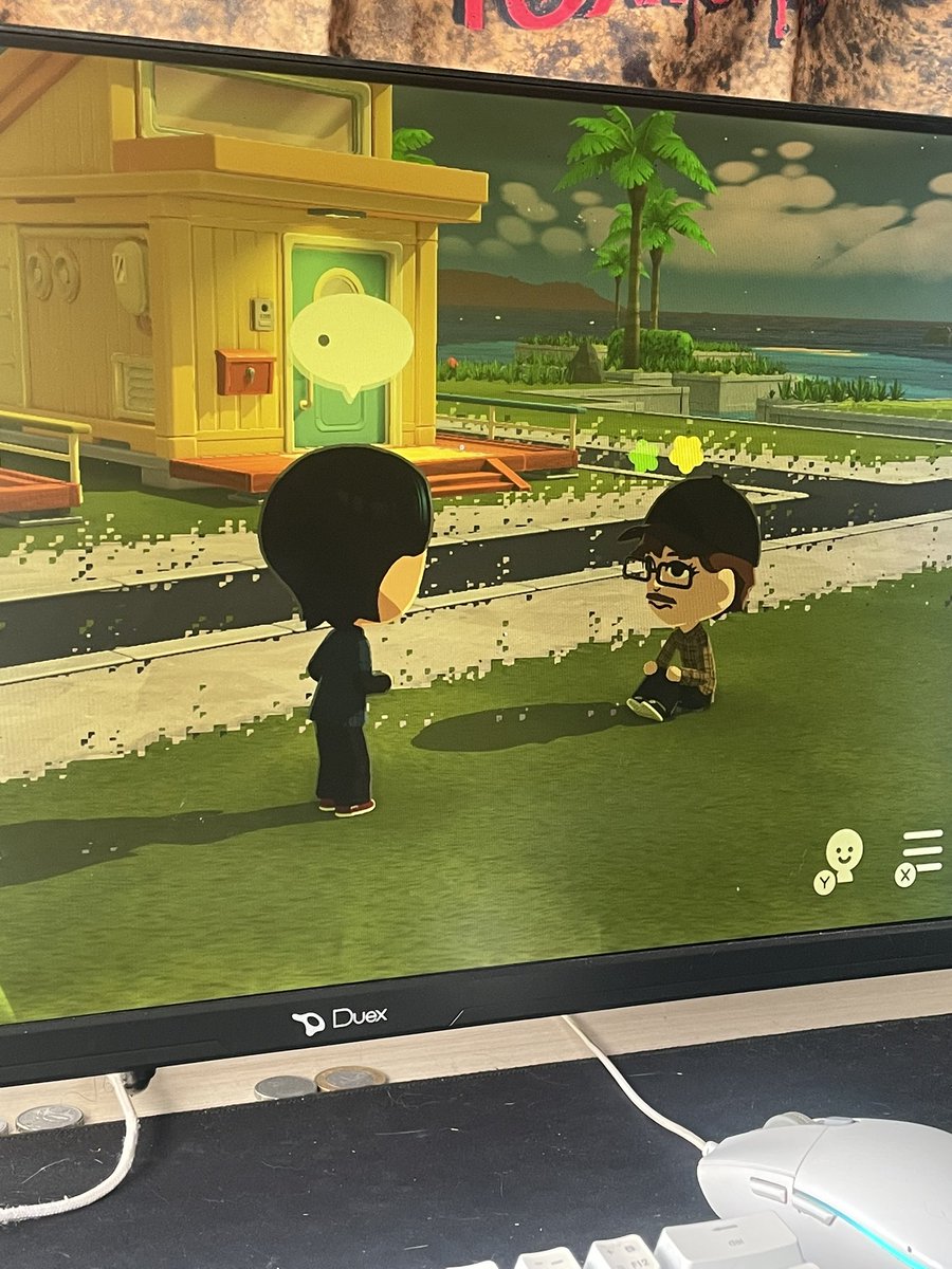 Eu i ele conversando no tomodachi life amo