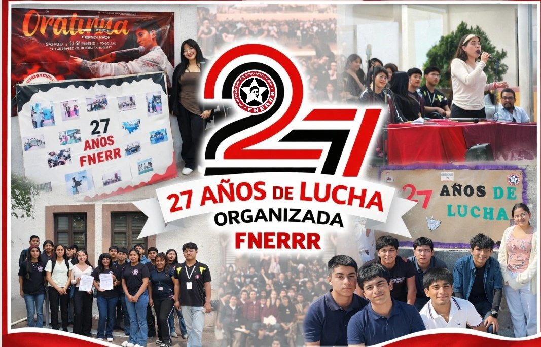Justinocer's tweet photo. La FNERRR de Durango estará presente en el 27 aniversario de nuestra federación, nuestro compromiso es con y para los estudiantes más desprotegidos y mientras la educación no sea de calidad aquí estará la FNERRR para luchar. 🔥💪🏼📚

#FNERRRFestejaAniversarios
@FNERRR_NACIONAL https://t.co/4LLLV6HVQQ