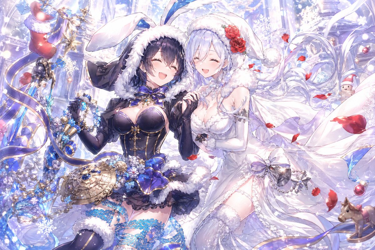 シノアリス界隈 クリスマスのアリス&スノウホワイト(^∇^)