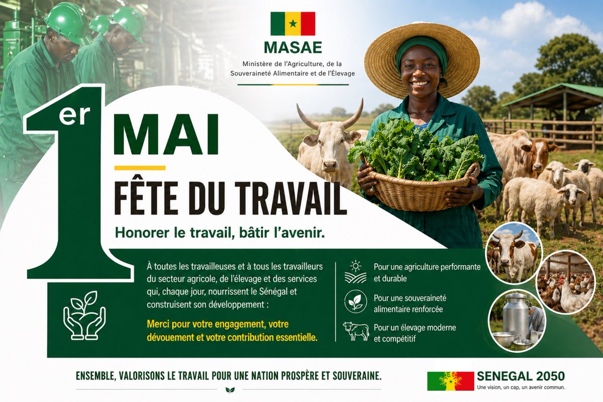Ministère de l'Agriculture et de l'Elevage - MASAE tweet media