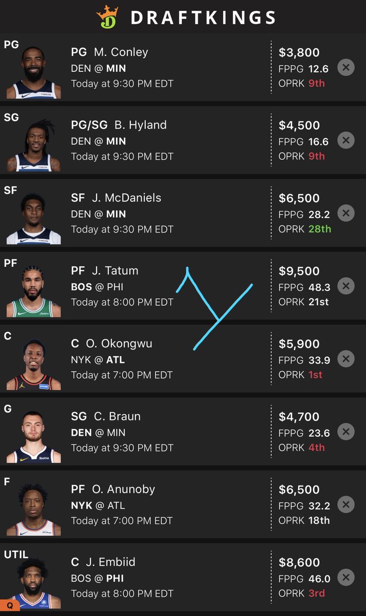dfskitchen's tweet image. NBA DFS Draftkings 04/30/26 - Main Slate Lineups! 🏀 
#Draftkings #NBA #DFS  

‼️SUBSCRIBE NOW FOR CASH, SINGLE ENTRY, GPP AND CHEF’S SPECIAL LINEUPS‼️

LINEUP #1 MAIN LINEUP 🤑
LINEUP #2 CASH 💰 
LINEUP #3 SINGLE ENTRY 🚀
LINEUP #4 LARGE FIELD GPP’S ☢️
LINEUP #5 CHEF’S SPECIAL