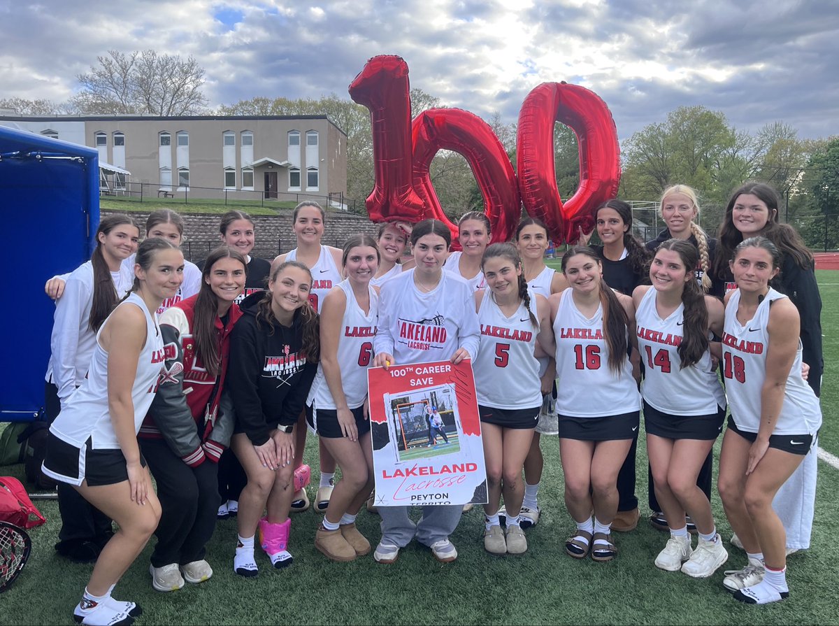 lrhsgirlslax's tweet image. Congratulations to Peyton Territo for earning her 100th career save today. #100saves #proudcoach