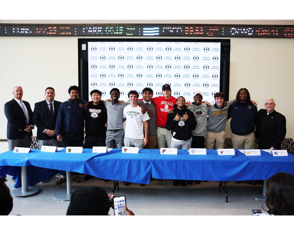 CanisiusHS's tweet photo. "Thank you everybody, and I'll start by thanking my mom and dad. I owe literally everything to you guys. … Coming to Canisius was the greatest decision I ever made. All glory to God."

Read about our third college commitment ceremony of the school year at https://t.co/eIjOTyxRjP https://t.co/vBB3zppvT5