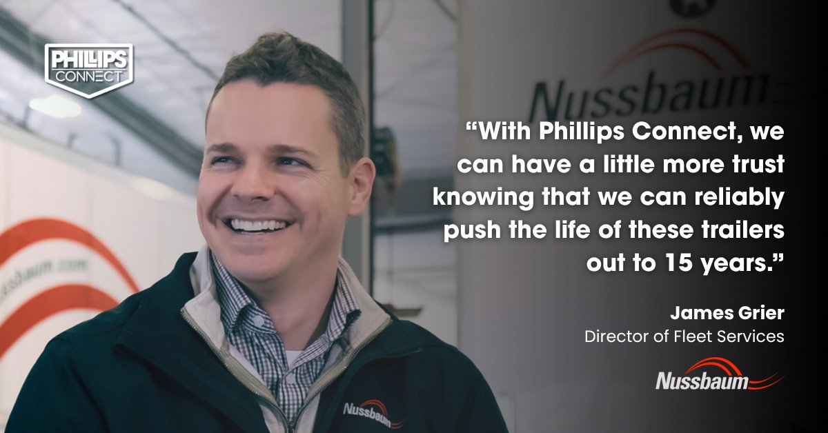 phillips_conn's tweet photo. How do you reliably push trailer life to 15 years?
 By integrating Phillips Connect Smart Trailer Technology, Nussbaum Transportation gained the visibility needed to  extend the lifecycle of their equipment.
https://t.co/7c950gFICL https://t.co/f0B88wNH1A
