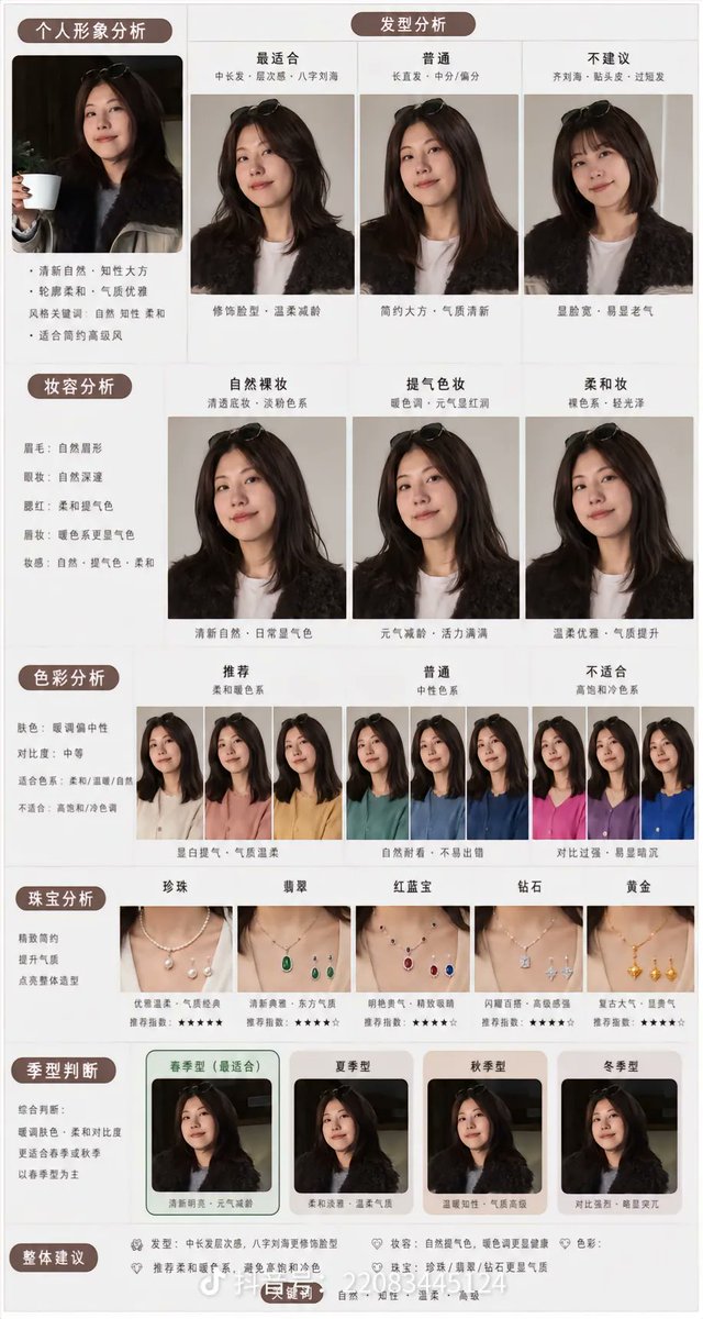 XinglYan's tweet photo. 妆容，穿衣风格，色彩分析1r体验 https://t.co/AXljg0q04T