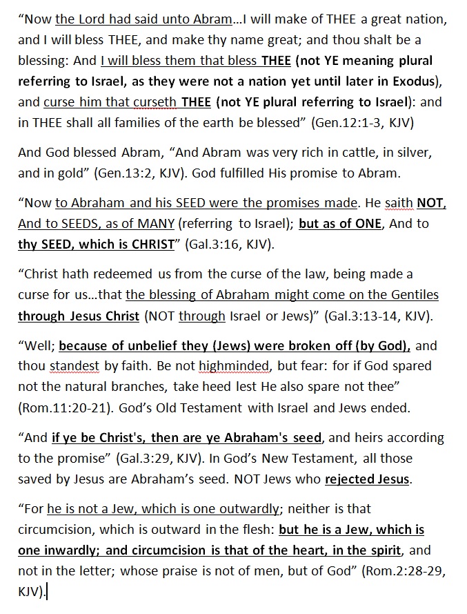 BigAltcoinPumps's tweet image. Bible does not say that. 

You anti-Bible #zionists lie to deceive #Christians to worship your false religion of Israelism which is the sin of Jewish pride and the supremacy of #Jews/#Israel above other people and nations

Most Jews are antisemitic by hating Jesus Who was a #Jew.