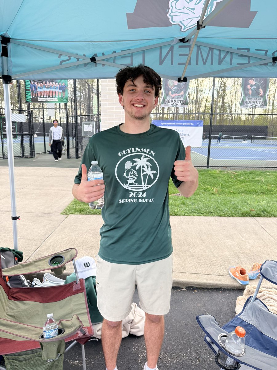 TennisAurora's tweet photo. 3rd Singles - Joel Fletcher won an incredible match against his Revere opponent and is also headed to the Suburban League Championship match! 🔥 https://t.co/krXy3PEtuR