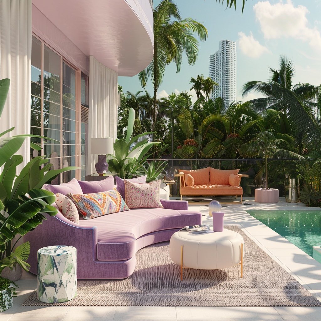 DigitalDaizy's tweet image. Sitmaxxing ☕️✨
Summer is coming 
#midjourney #interiordesign #originalcontent