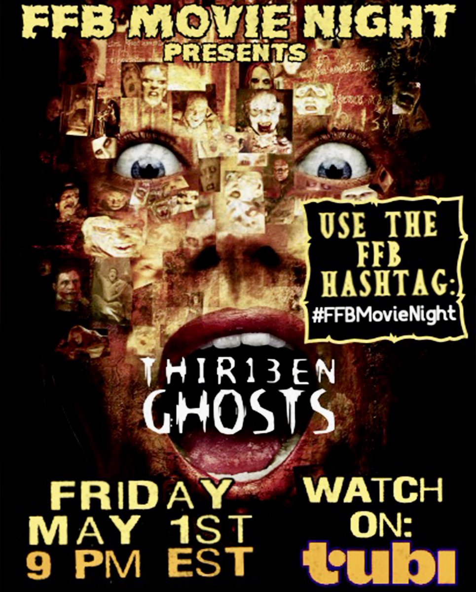 ffbmovienight's tweet photo. TOMORROW NIGHT on FFBMN it’s your lovely host @CharsieLux and her pick for the week, 13 Ghosts!!👻

Join us for all the shenanigans Friday at 9 pm EST @Tubi!!!

See ya then! #FFBMovienight https://t.co/jIPQUcLwrx